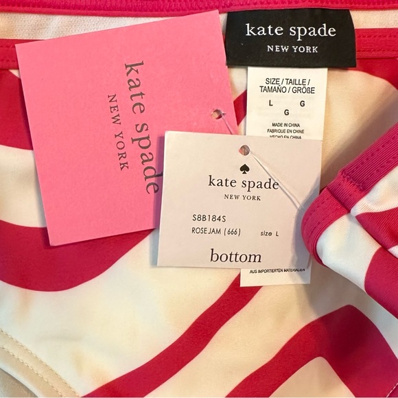 NWT Kate Spade Rose Jam Bikini Bottoms - Picture 3 of 4